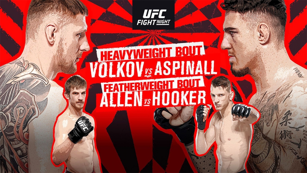 A. Volkov - T. Aspinall.  Sänd UFC Fight Night 204 - var du kan se online