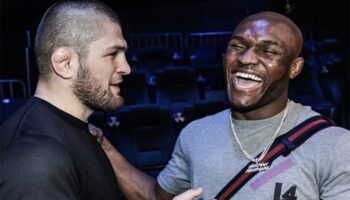 Usman svarade på McGregors utmaning med ett foto med Khabib