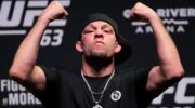 Nate Diaz kissar offentligt på UFCs egendom