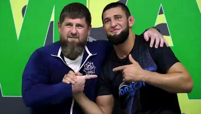 Ramzan Kadyrov sparrade med Khamzat Chimaev