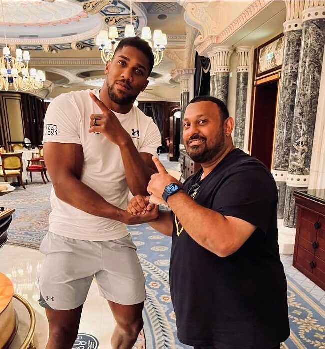 Anthony Joshua and Naseem Hamed