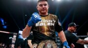 Johnny Eblin gjorde ett uttalande efter att ha besegrat Gegard Mousasi