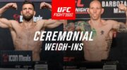UFC på ESPN 37 Invägningsresultat