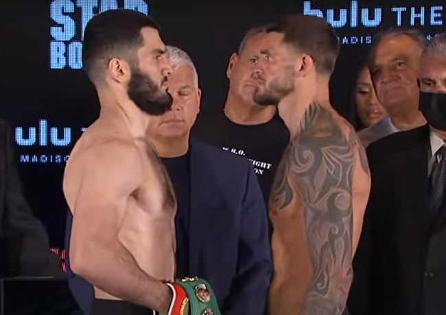 Beterbiev-Smith.  Weighing