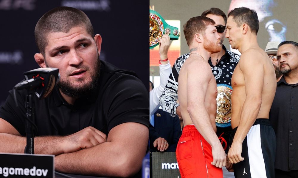Khabib Nurmagomedov recurrió a Gennady Golovkin