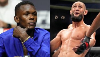 Israel Adesanya reacted to the victory of Khamzat Chimaev