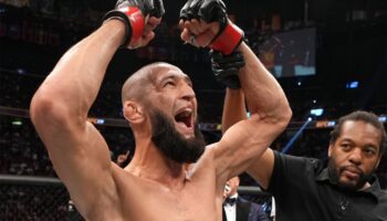 Khamzat Chimaev defeated Kevin Holland ahead of schedule at UFC 279