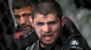 Khabib's reaction to the defeat of Petr Yan