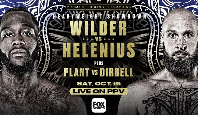 Deontay Wilder - Robert Helenius: where to watch the fight, when the broadcast starts