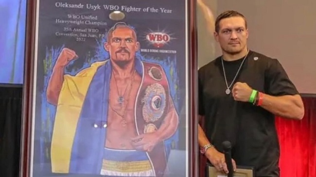 Usyk is the 2022 WBO Boxer of the Year.  He is already with a prize: photo