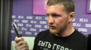 Vladimir Mineev pulled out a knife during an interview
