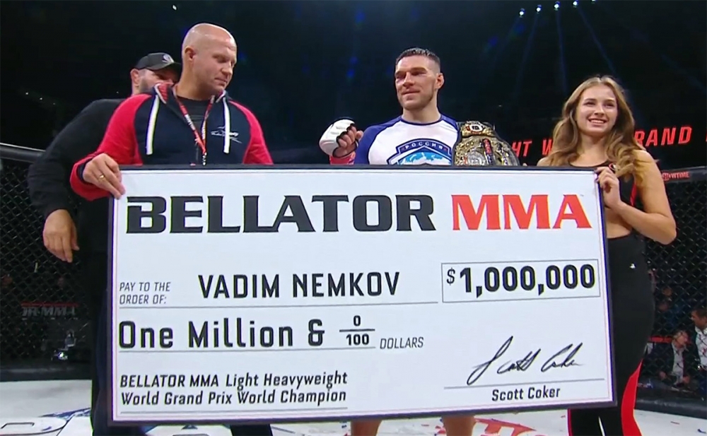 Vadim Nemkov besegrade Corey Anderson och vann Bellator Grand Prix