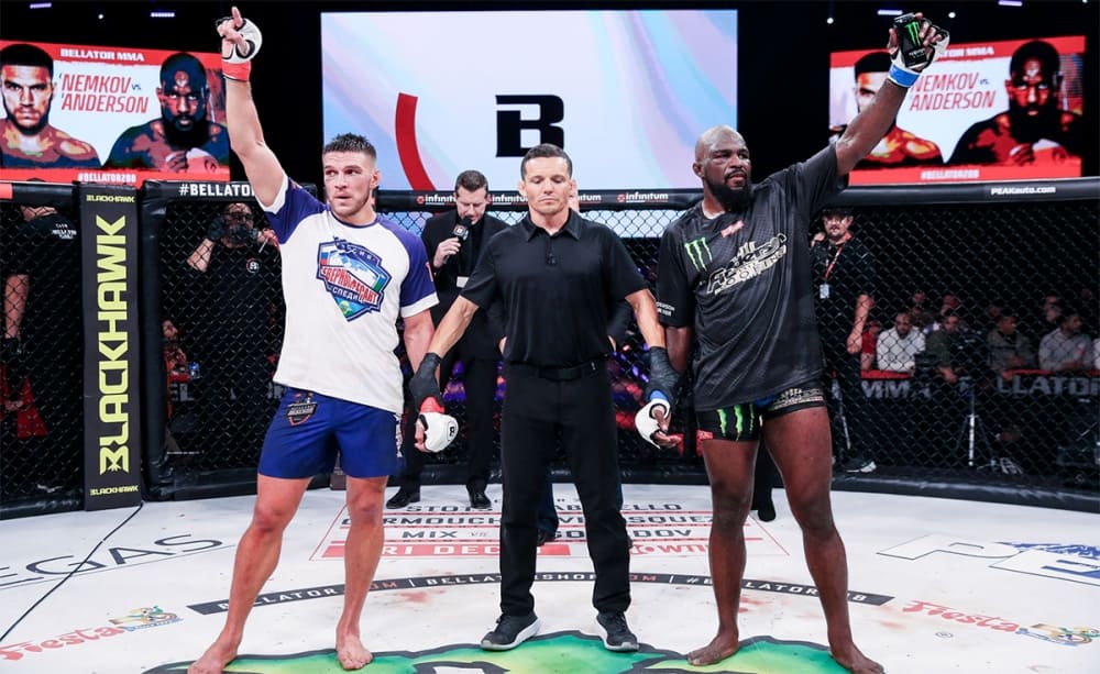 El presidente de Bellator no descarta una tercera pelea entre Nemkov y Anderson