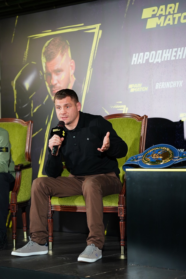 “Dedico a vitória aos ucranianos e ao Zaluzhny.” Conferência de imprensa de Berinchyk em Kyiv