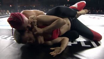 Rose Namajunas lost by choke in 65 seconds