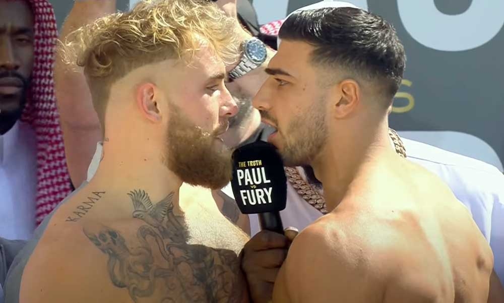 Jake Paul e Tommy Fury bateram o peso antes da luta