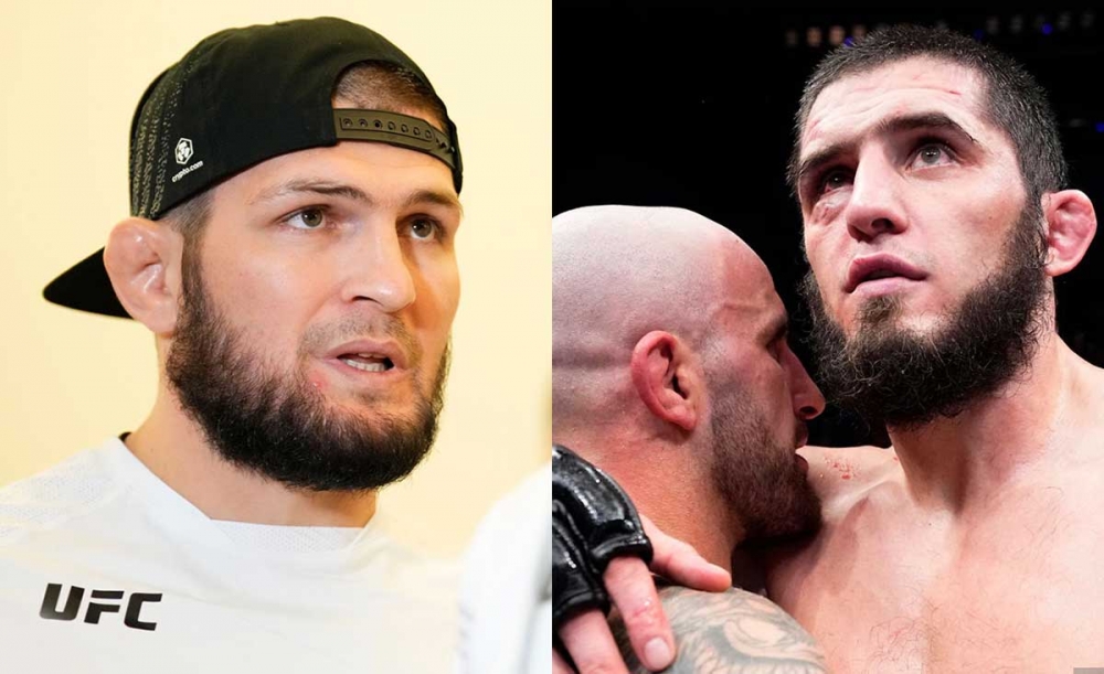 Khabib reaccionó a la victoria de Islam Makhachev