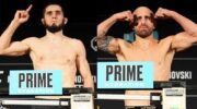 Islam Makhachev and Alex Volkanovski made weight ahead of UFC 284