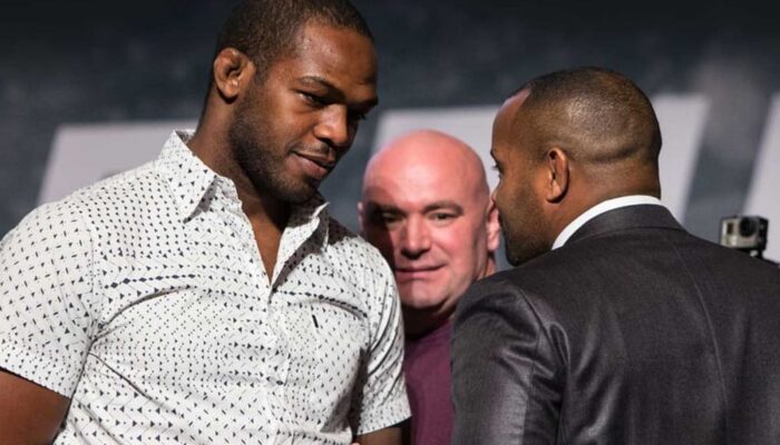 Jon Jones talks to Daniel Cormier