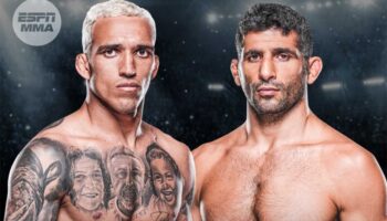 Named favorite in the fight between Charles Oliveira and Benil Dariush