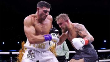 Tommy Fury inflicted his first defeat on blogger Jake Paul
