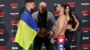 Yaroslav Amosov and Logan Storley made weight before the Bellator 291 tournament