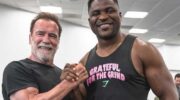 Francis Ngannou meets Arnold Schwarzenegger