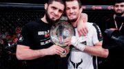 Islam Makhachev and Khabib reacted to the victory of Usman Nurmagomedov