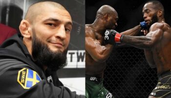 Khamzat Chimaev reacted to the rematch between Edwards and Usman