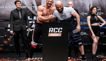 Magomed Ismailov and Ivan Shtyrkov made weight before the boxing match