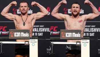 Weigh-in results for UFC Fight Night 221: Jan and Dvalishvili made weight