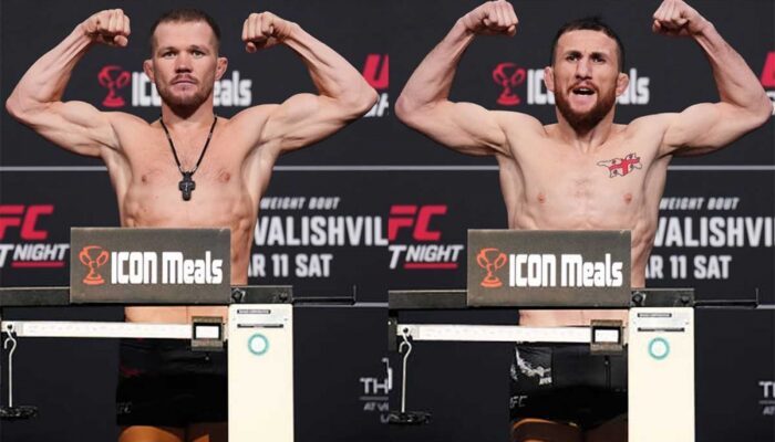 Weigh-in results for UFC Fight Night 221: Jan and Dvalishvili made weight