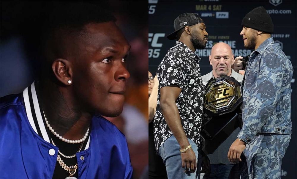 Israel Adesanya nomeia Jon Jones x Cyril Gan favorito