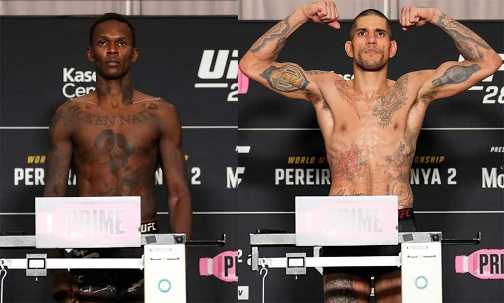 UFC 287-Wiegen: Pereira und Adesanya machen Gewicht