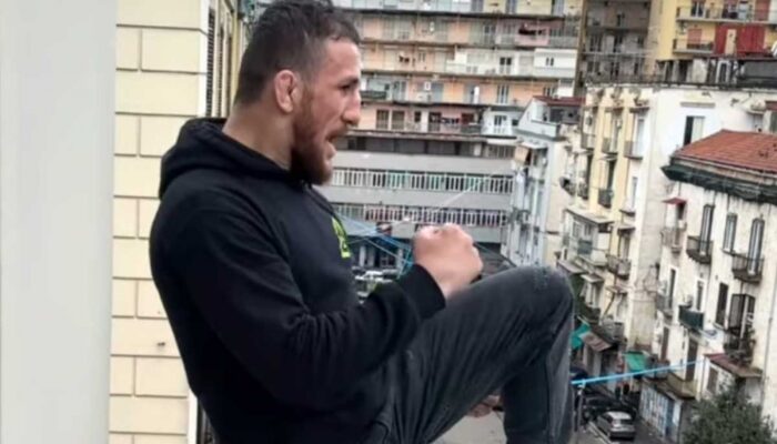 Fans reacted to Merab Dvalishvili's dangerous stunt