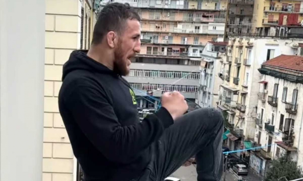Fans reacted to Merab Dvalishvili's dangerous stunt