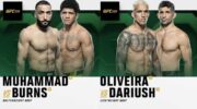 Fights Oliveira-Dariush and Burns-Muhammad are officially appointed