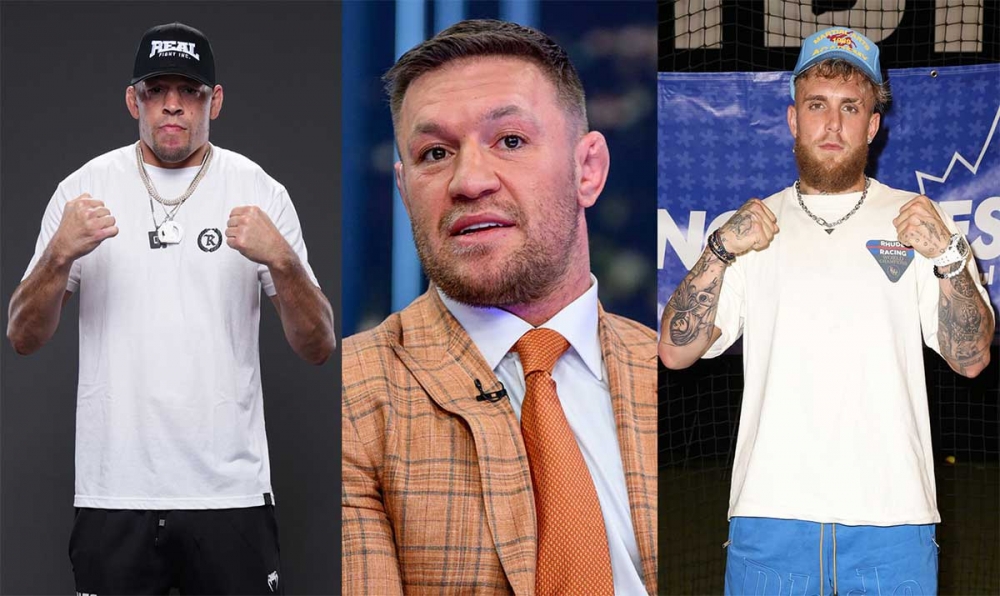 Conor McGregor deu um palpite para a luta entre Nate Diaz e Jake Paul, responde o blogueiro