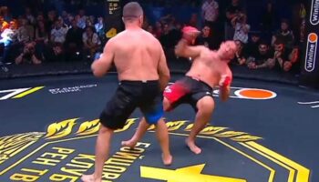 Alexey Oleinik lost by knockout to Olya Thompson