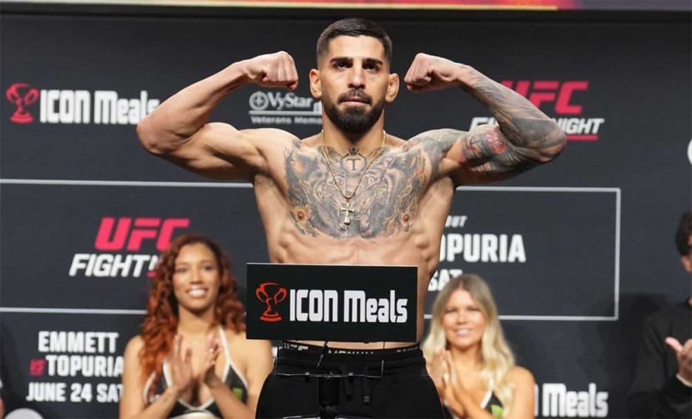 Ilya Topuria ingresó al top cinco de la división de peso pluma de UFC