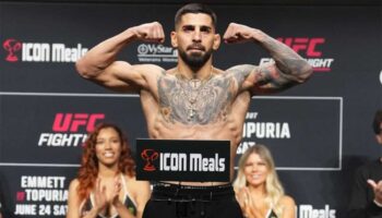 Ilya Topuria entered the top five of the UFC featherweight division