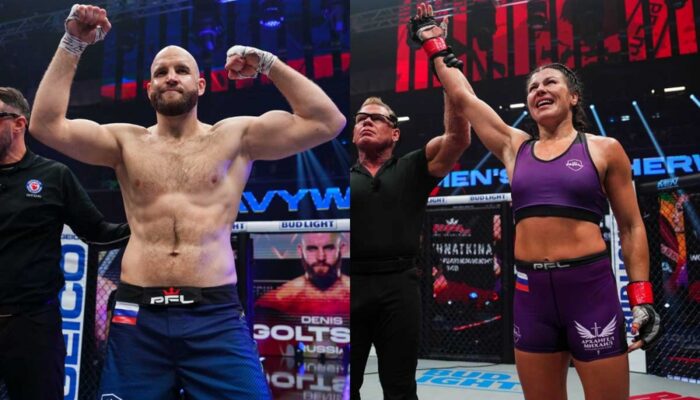 Russians Goltsov and Mokhnatkina reached the semi-finals of the PFL Grand Prix