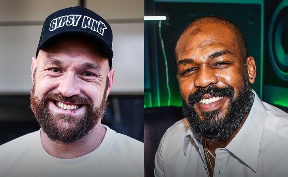 Jon Jones reagiert auf den Angriff von Tyson Fury