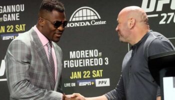 Francis Ngannou called a shame the act of the President of the UFC