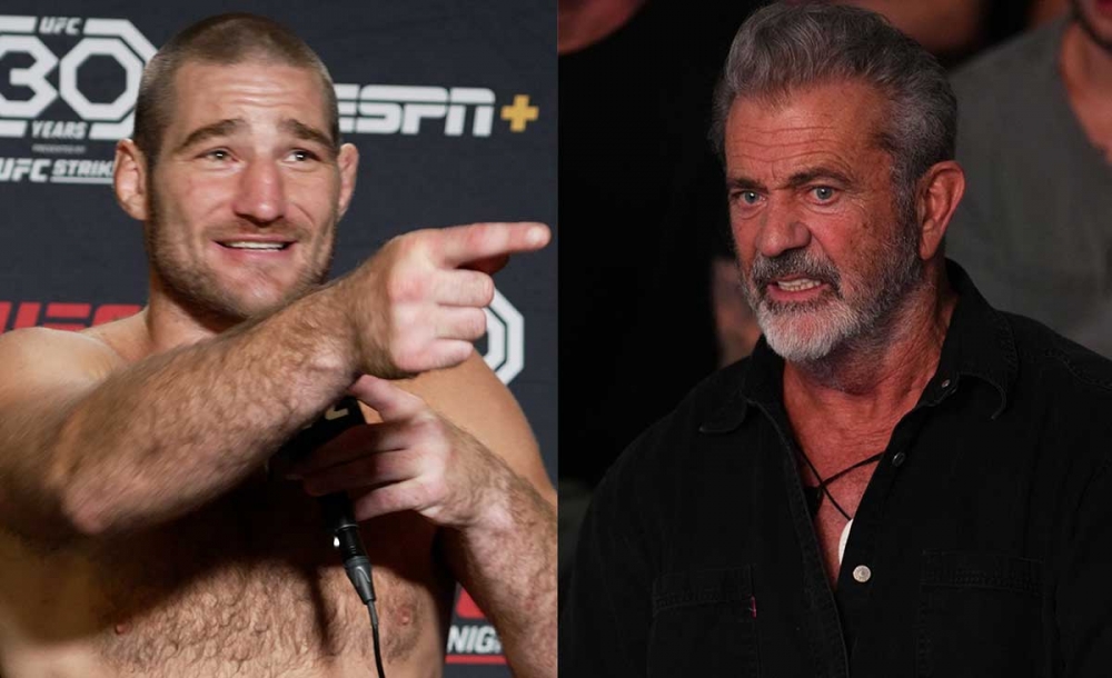 Sean Strickland reacts to meeting with Mel Gibson after the fight