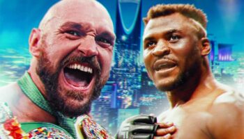 The reaction of Tyson Fury and Francis Ngannou to the organization of the fight