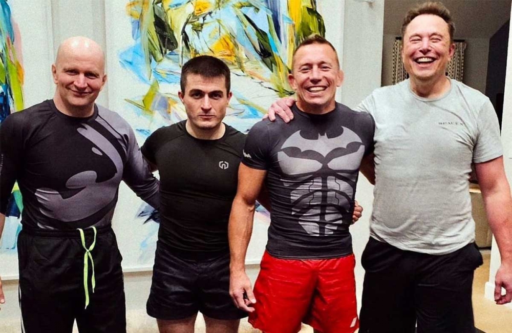 Elon Musk entrenó con Georges St-Pierre